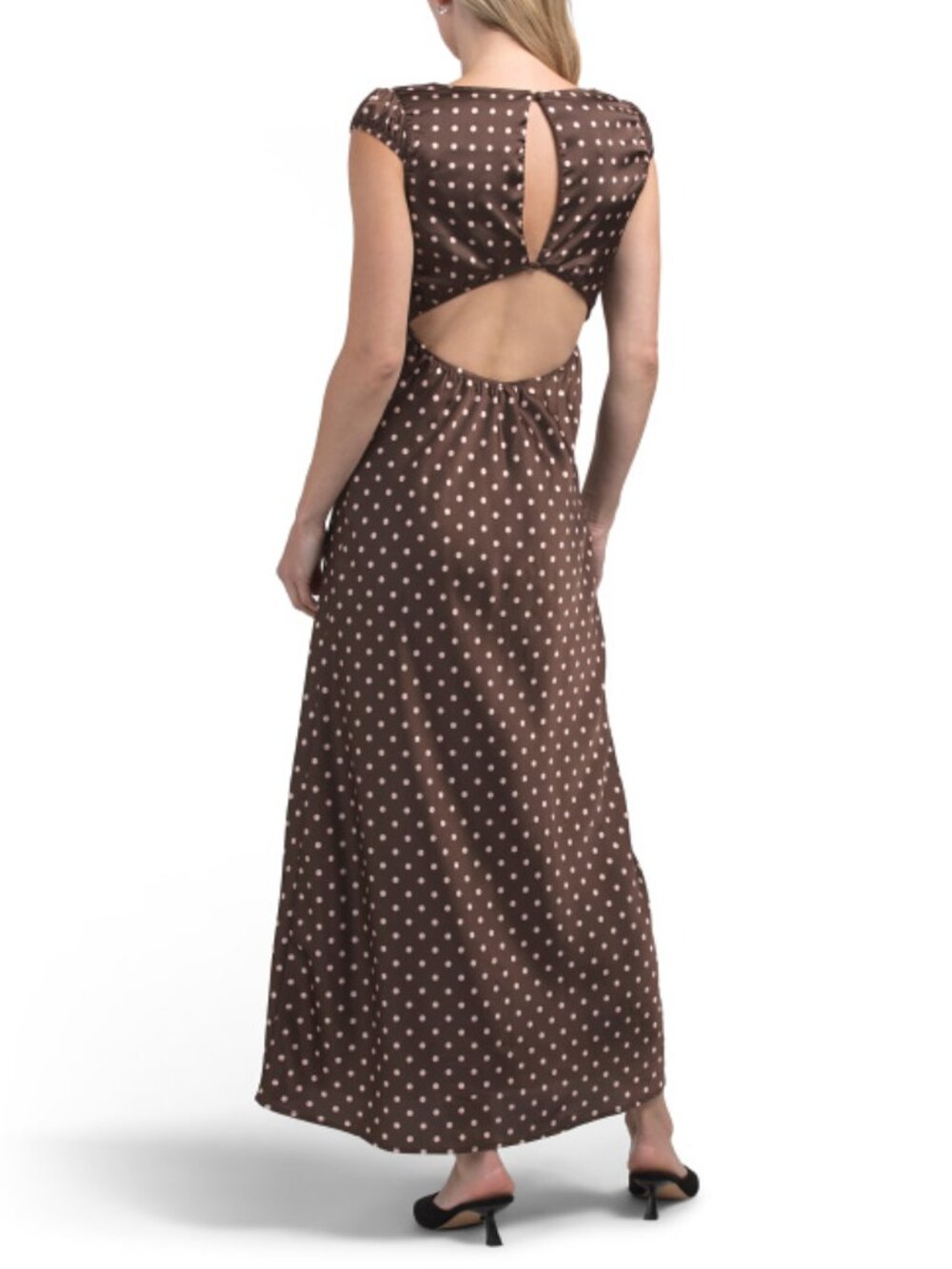 THIRTY THIRTY Polka Dot Lace Top Maxi Dress - Picture 2 of 2